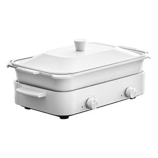 olayks立时多功能料理锅家用烤涮一体锅烤肉蒸煮煎炒炖鸳鸯电火锅