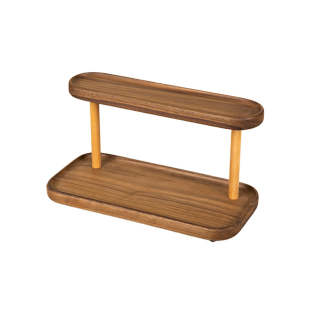 定制木质桌上置物架梳妆台化妆品香水桌面陈列阳台浴室收纳展示架