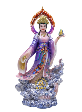 女娲娘娘神像汉白玉摆件