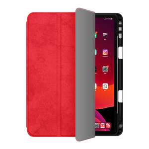艾比利适用苹果iPadpro2022新款保护套10.2寸pro10.5寸mini6平板air45全包11/12.9防摔air3保护壳带笔槽三折