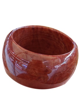 面宽25-41轮胎版手镯天然玉石镯子金丝玉红色加宽加厚妈妈手镯