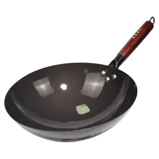 章丘纯手工锻打铁锅旗舰不粘锅家用炒锅无涂层锅炒菜锅煤气灶燃气