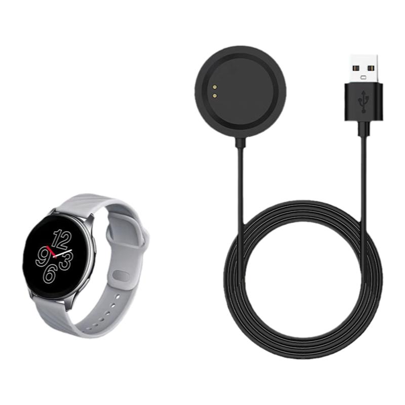 适用一加手表Watch充电器OnePlus专用智能运动手表磁吸充电底座USB快充数据线