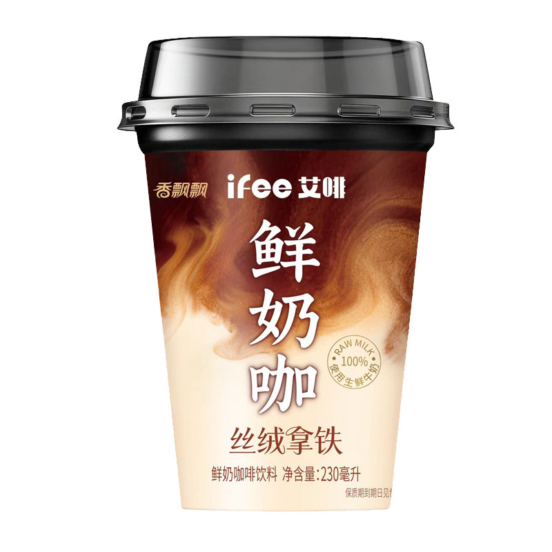 香飘飘丝绒拿铁230ml*6杯咖啡