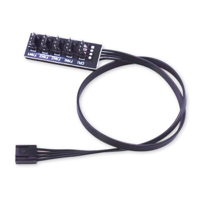 电脑风扇集线器一分二三4pin线