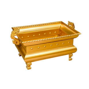 高档龙耳香炉纯金属烤漆工艺不易褪色稳接香灰多功能供奉炉