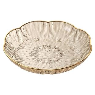 过年家用盘子小精致客厅水果盘轻奢高档茶几摆放盘糖果盘新年大气