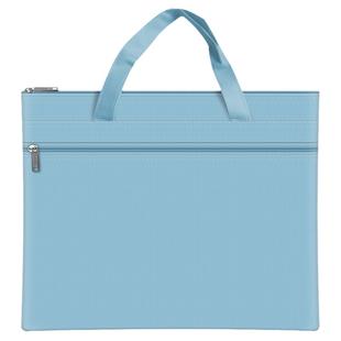 手提文件袋大容量学生补习美术作业袋双层手拎收纳会议袋定制logo