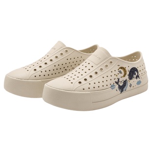 新款native胖虎洞洞鞋女厚底增高鲸游星海系列沙滩时尚包头凉鞋