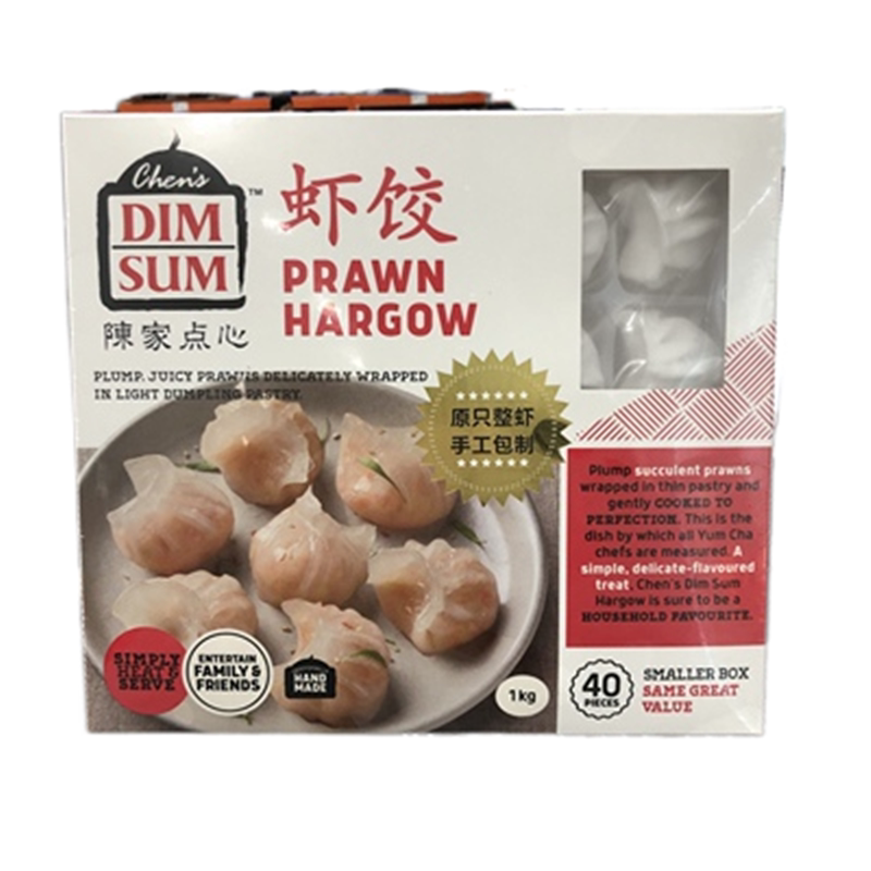 上海Costco陈家点心港式速冻手工水晶大虾仁虾饺皇1KG早茶40只装