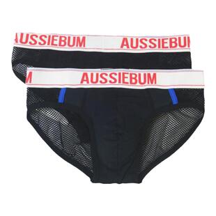 aussiebum男士内裤三角性感低腰U凸囊袋透气网孔彩虹学生运动0