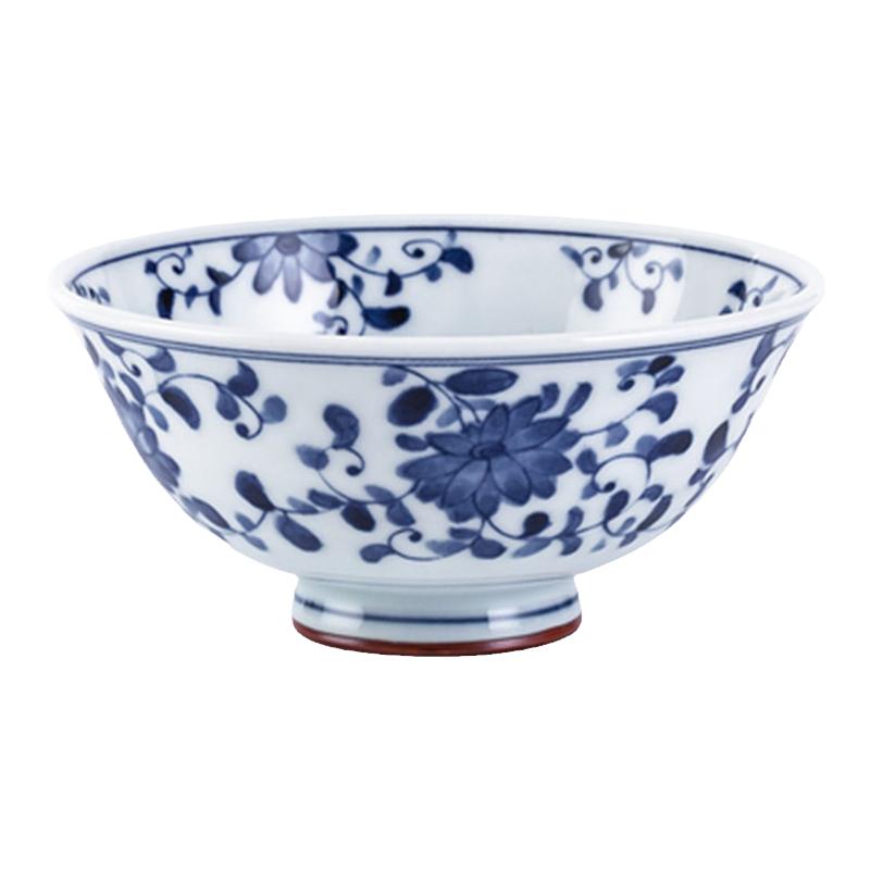 日本蓝凛堂吃饭碗家用釉下彩青花