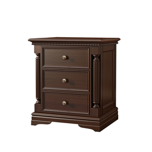 淘美庭美式实木床头柜原木家具收纳柜简约北美北欧品质奢华储物柜