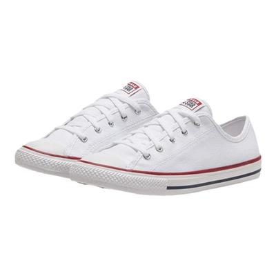 匡威黑白金典款薄底女低帮帆布鞋