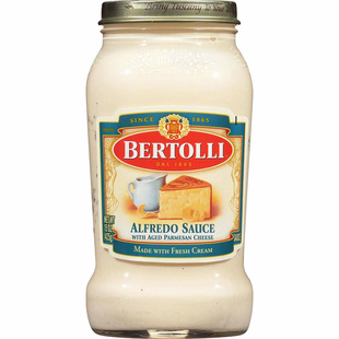 美国直邮 Bertolli alfredo sauce芝士奶油意大利面条调味酱 425g