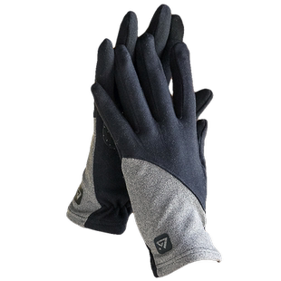 手套女春秋薄款德绒可触屏骑车防风保暖专业跑步防寒冬天开车防滑