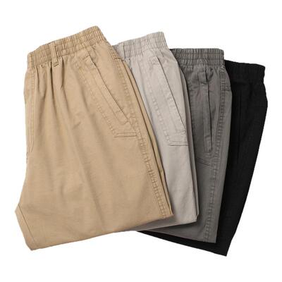 稻草人中年纯棉休闲裤男士直筒