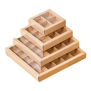 2025新款开窗巧克力包装盒透明4粒9粒16粒25粒糖果费罗列礼盒现货