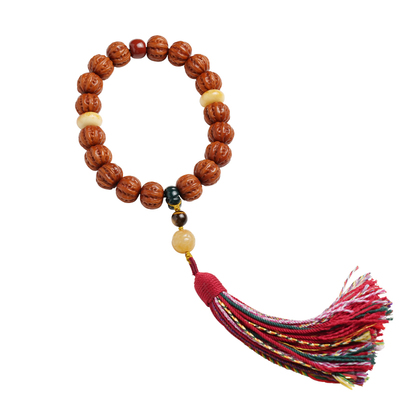 盘玩猴头流苏手持配饰京八棱文玩