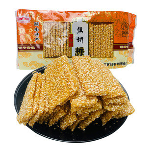 湖南常德特产佳奇桃花源焦切糖芝麻片糖正宗老式传统糕点甜味零食
