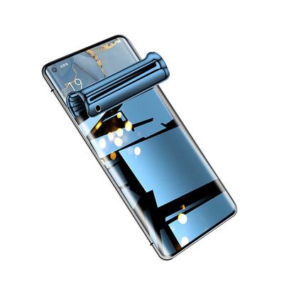 适用opporeno3pro手机膜reno3防窥膜全屏覆盖reno3元气版钢化水凝膜防偷窥PCRM00全包边曲面软膜opop防摔保护