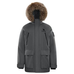 骆驼户外羽绒服2025冬季女款男款三防加厚保暖大毛领派克服