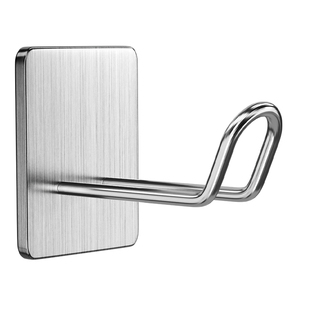 伸缩杆托免打孔挂钩不锈钢窗帘杆固定底座横杆门帘杆挂夹支架配件