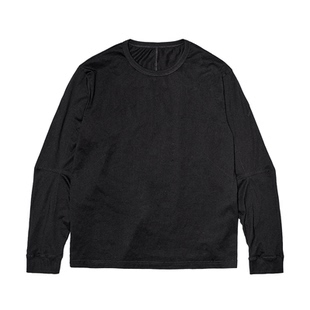 ATTEMPT AW26 提袖线迹长袖T恤