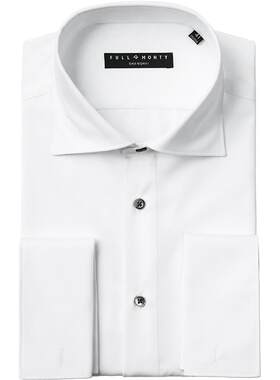 白色免烫结婚礼服法式衬衫