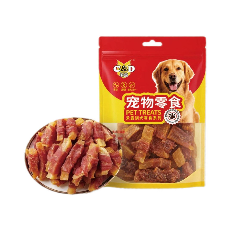 禾露狗狗零食鸡肉绕红薯袋装