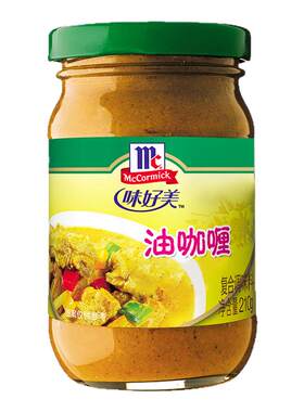 味好美油咖喱210g/瓶黄咖喱膏咖喱鸡咖喱炒饭牛腩鱼蛋咖喱酱家用