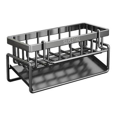 厨房不锈钢钢置物架抹布收纳架