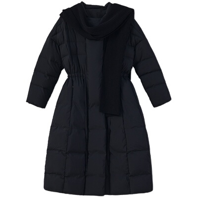 BLUEWEDIAN白鹅绒可拆卸帽羽绒服