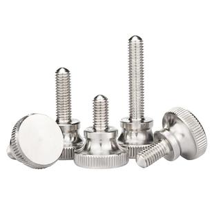 304不锈钢高头滚花手拧螺丝螺栓手扭台阶手柄螺钉M2M3M4M5M6M8M10