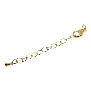 18K包金保色龙虾扣项链加长延长链尾链手链手工diy饰品配件材料