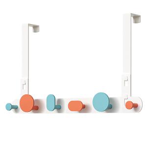 门后挂钩免打孔门上挂衣架创意墙上进门收纳神器衣服钥匙钩置物架