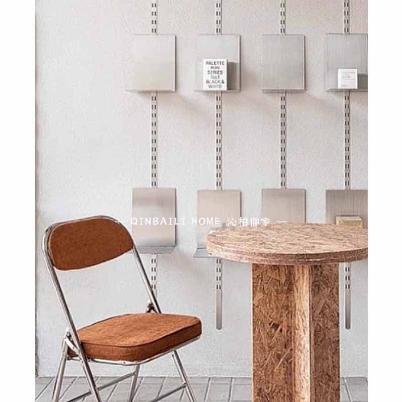 简易挂墙展示架金属墙上置物架可调节设计装饰架创意壁挂式杂志架