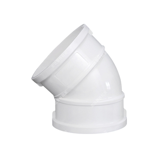 PVC45度弯头 直弯 排水管检查口 PVC下水管配件50 75 110 160