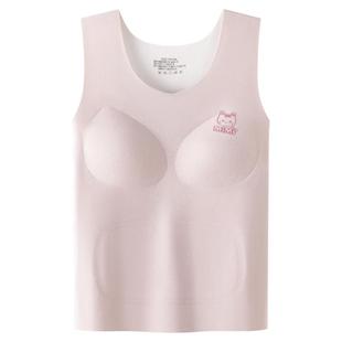 花伴朵秋冬发育期新款保暖少女童内衣初中小学生10-14岁文胸背心