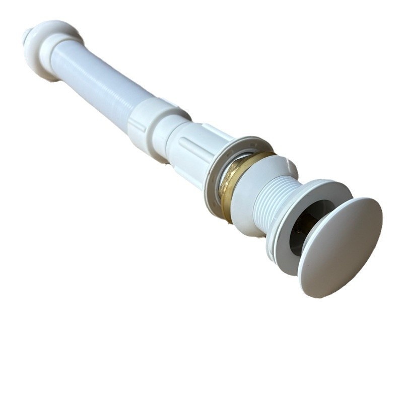 磨砂质感一体柜防臭弹跳溢水器下水管下水拦截设计静音异物防静音