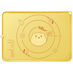 小熊揉面垫加厚食品级硅胶和面垫面板家用烘焙面包蛋糕防滑擀面垫