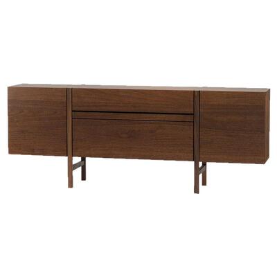 Degas德加CLASSE/北欧日式简约PENE胡桃木双门储物餐边柜实木玄关