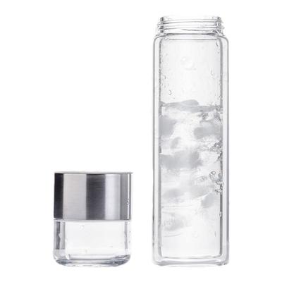 泡茶杯双层隔热玻璃杯茶水分离