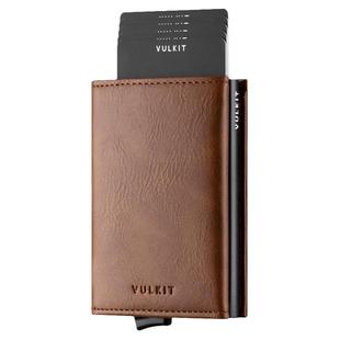 Vulkit男士零钱包弹出式卡包RFID防磁防盗刷多卡位证件收纳包卡套