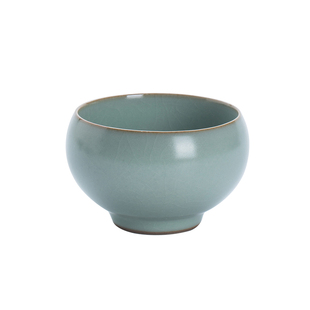 汝窑主人杯善奕单杯开片可养品茗杯茶盏青瓷景德镇茶杯功夫茶具