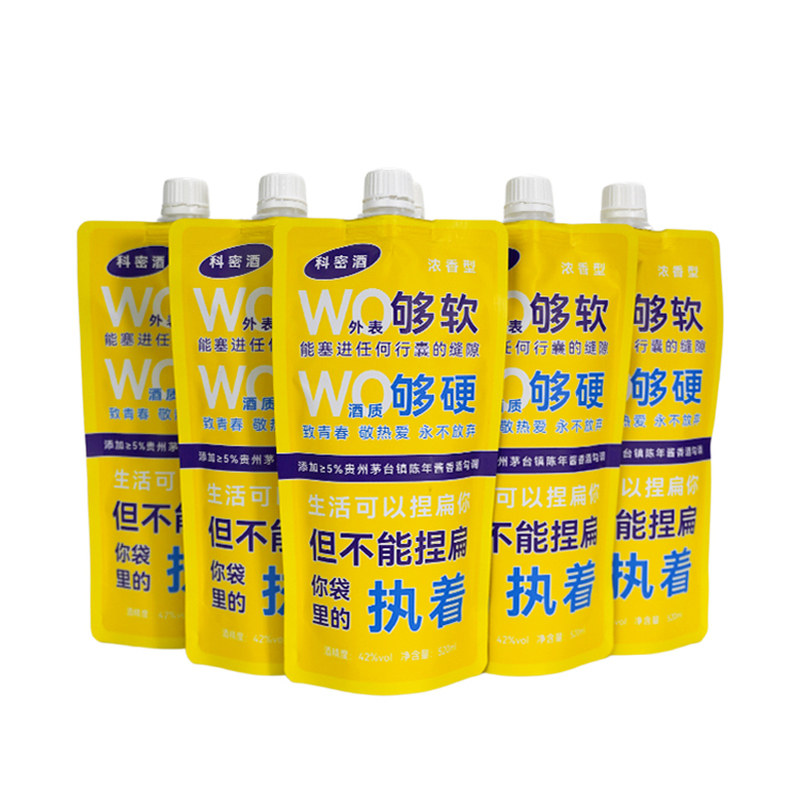 科密酒42度520ml*6袋自饮口粮酒
