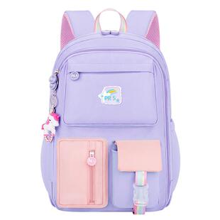 女童书包小学生3女生三到六大容量减压6女孩一年级二儿童四轻便五