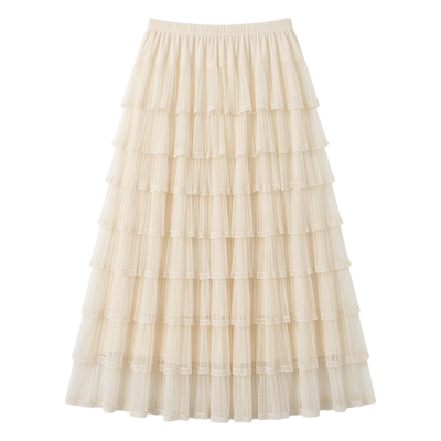 今年春韩系雪纺不撞款半身裙