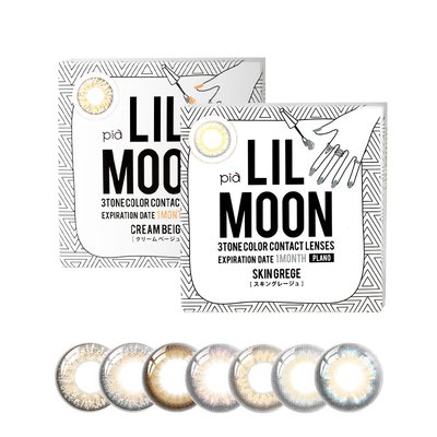 [限时优惠]LILMOON美瞳月抛2片女隐形眼镜混血[部分临期效期3年]