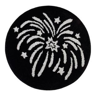 卷宗商店｜RADICALEYE落地可爱卧室客厅圆形银线烟花地毯